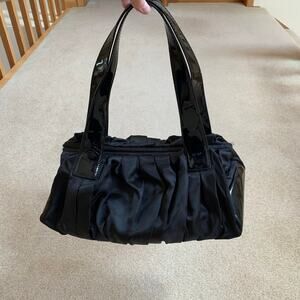 Y2K Simply Vera Wang Black Pleated Bag